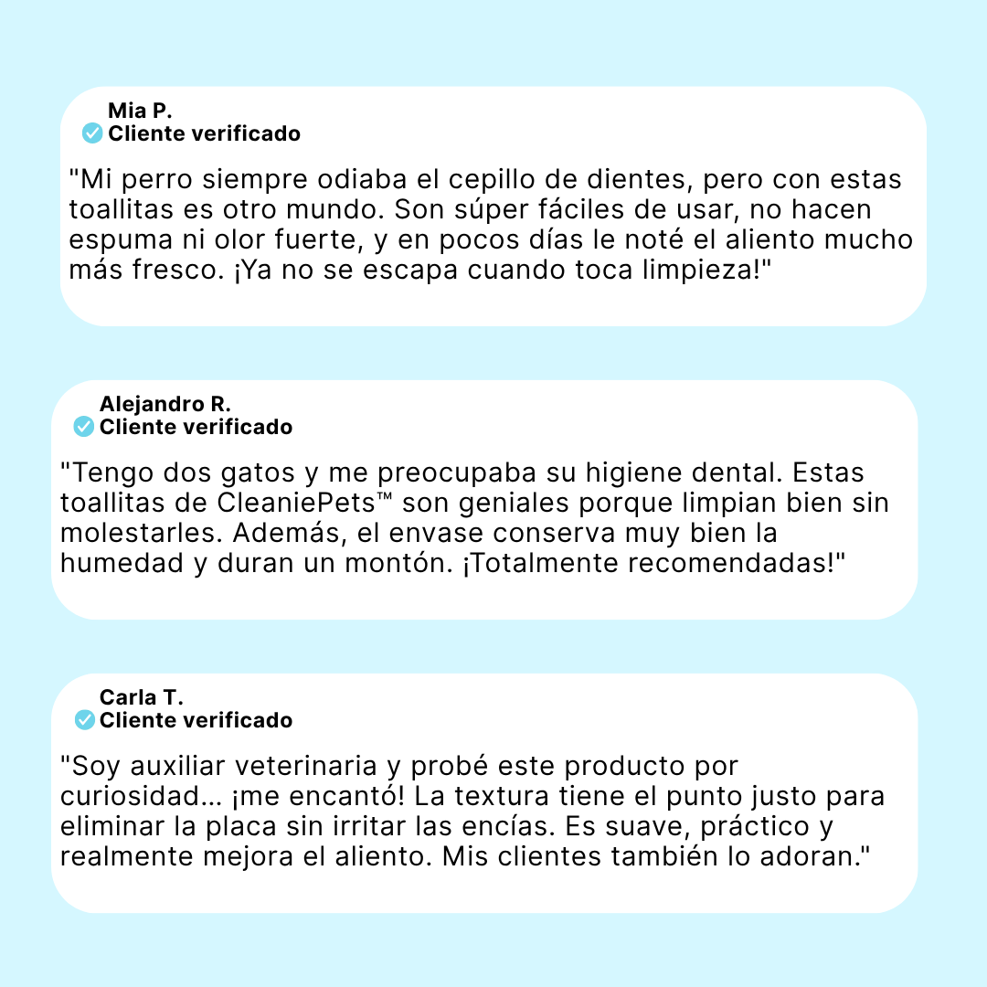 CleaniePets™ Cuidado Dental y Aliento Fresco